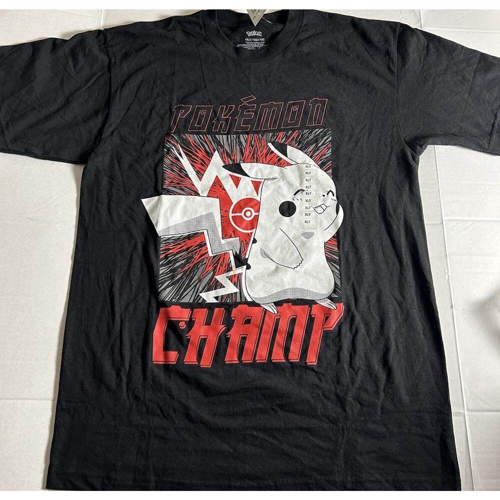 pokemon‎ pikachu t shirt Xlt Black Extra Large Tall
